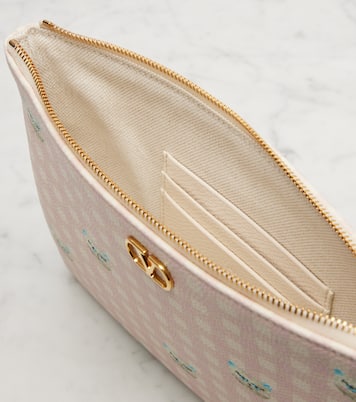 VLogo Medium printed leather pouch | Valentino Garavani