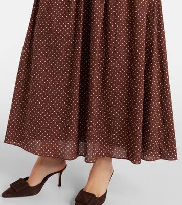 Edie polka-dot maxi dress | Posse