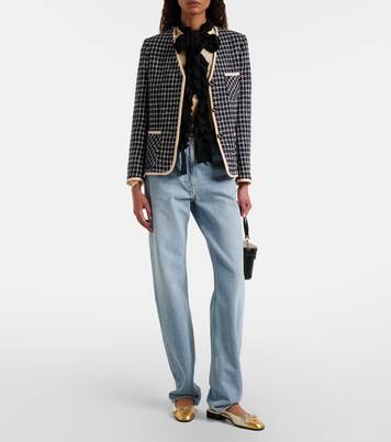 Valet Du Roi金属感皮革芭蕾舞平底鞋 | Valentino Garavani