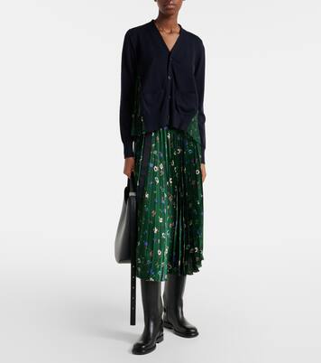 Floral cotton cardigan | Sacai