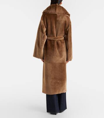 Isadora shearling wrap coat | Nour Hammour