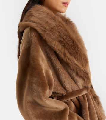 Isadora shearling wrap coat | Nour Hammour