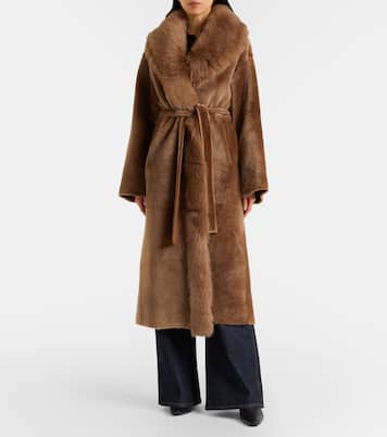 Isadora shearling wrap coat | Nour Hammour