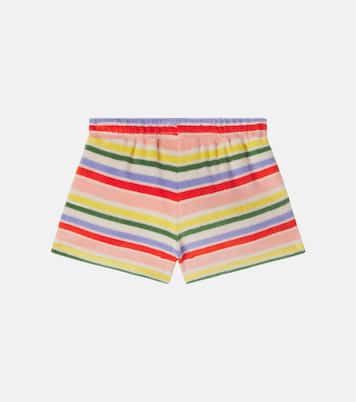 Angela striped cotton-blend terry shorts | Molo