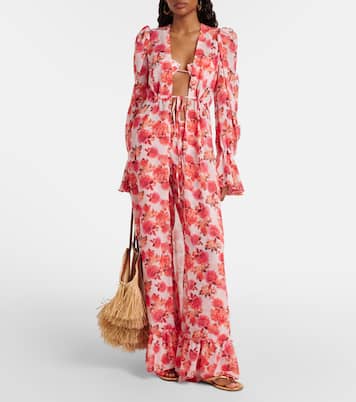 Bowie floral flared pants | Bananhot