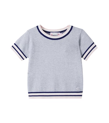 Limette cotton and cashmere sweater | Bonpoint