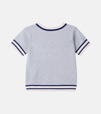 Limette cotton and cashmere sweater | Bonpoint