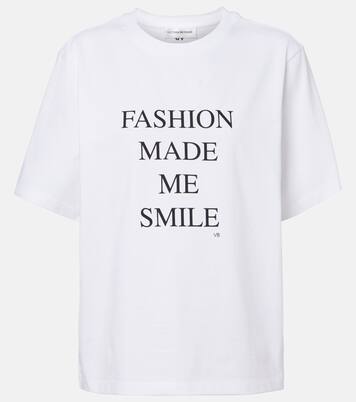 Printed cotton jersey T-shirt | Victoria Beckham