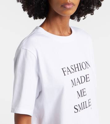 Printed cotton jersey T-shirt | Victoria Beckham