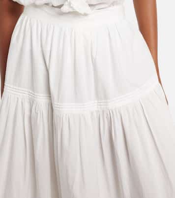 Sebastiane cotton poplin maxi skirt | Dôen