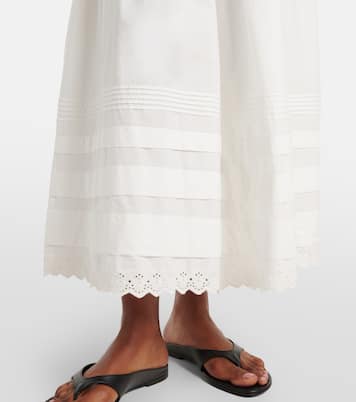 Sebastiane cotton poplin maxi skirt | Dôen