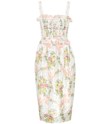 Abito midi Palmira a stampa floreale | Brock Collection