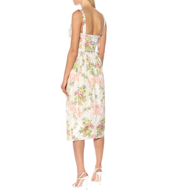 Abito midi Palmira a stampa floreale | Brock Collection