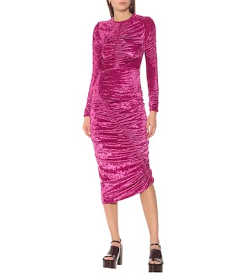 Gonna midi in velluto stretch | Dries Van Noten