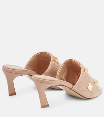 Pantoletten Roman Stud aus Leder | Valentino Garavani