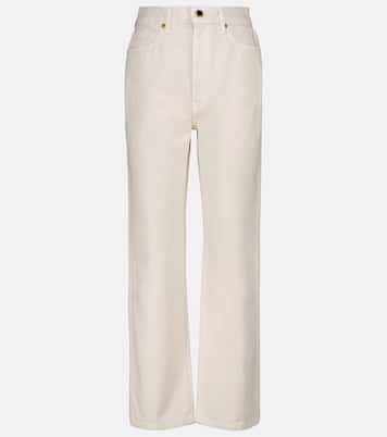 Abigail high-rise straight cropped jeans | Khaite