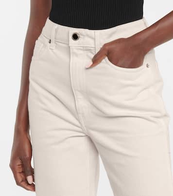 Abigail high-rise straight cropped jeans | Khaite