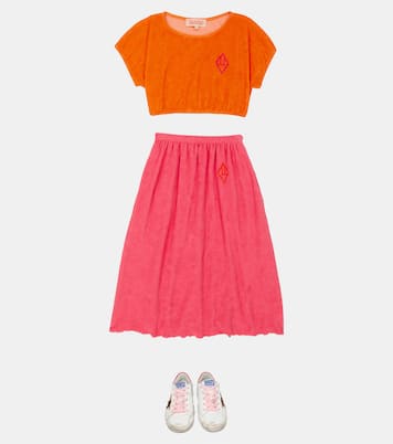 Cotton-blend terry top and skirt set | The Animals Observatory