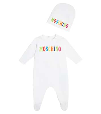 Baby - Tutina e berretto in jersey | Moschino Kids