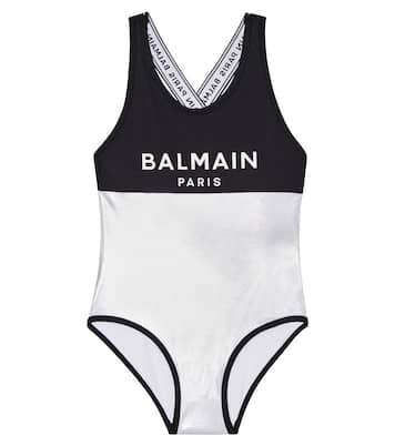 Costume intero con logo | Balmain Kids