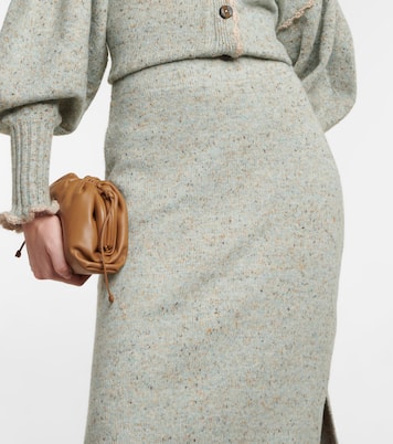 Falda midi Kaiya de punto de tiro alto | Ulla Johnson