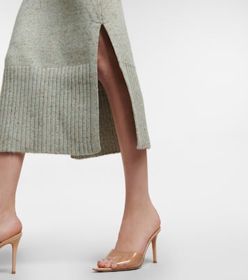 Falda midi Kaiya de punto de tiro alto | Ulla Johnson
