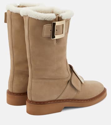 Viv' Rangers shearling-lined suede boots | Roger Vivier