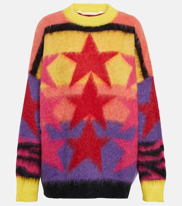 Pull en jacquard de mohair mélangé | Palm Angels