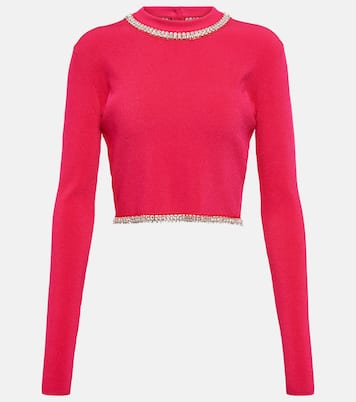 Embellished ribbed-knit top | Rabanne