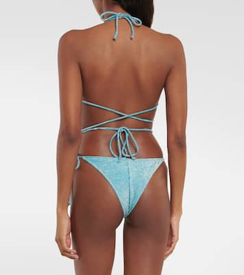 Miami Lurex® triangle bikini top | Reina Olga
