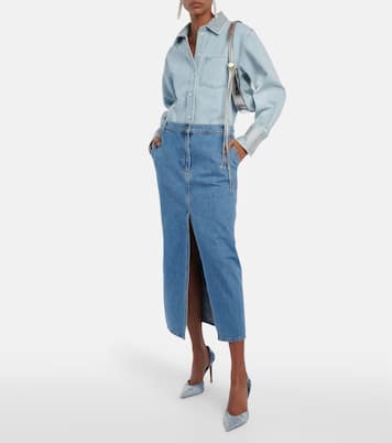 Tie-dye embellished denim pumps | Alexandre Vauthier