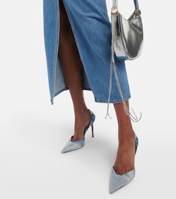 Tie-dye embellished denim pumps | Alexandre Vauthier