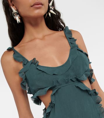 Abito midi in crêpe con cut-out | Acne Studios