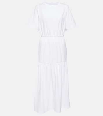 Cotton jersey tiered midi dress | Max Mara