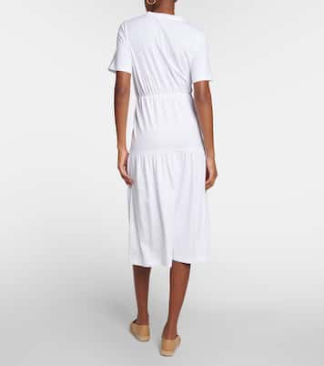 Cotton jersey tiered midi dress | Max Mara