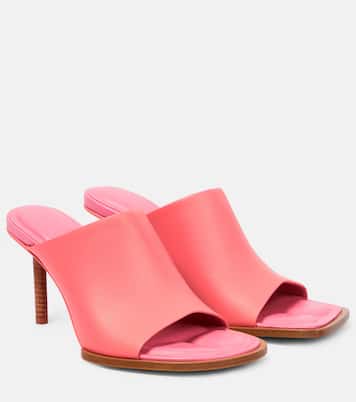 Les Mules Rond Carré leather pumps | Jacquemus