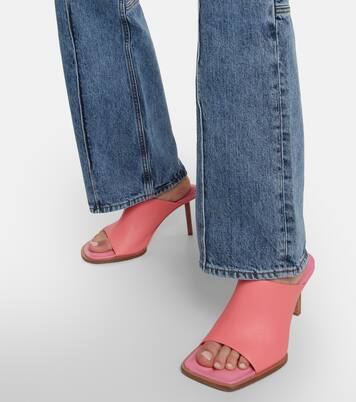 Les Mules Rond Carré leather pumps | Jacquemus