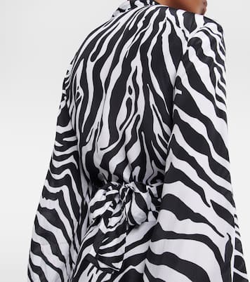 Tabitha zebra-print crop top | Alexandra Miro