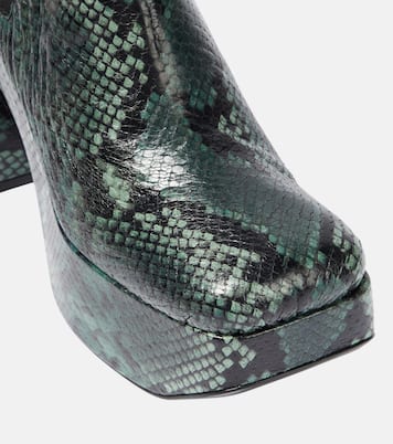 Snake-printed leather Chelsea boots | Dorothee Schumacher