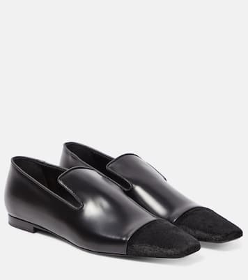 Loafers aus Leder und Kalbshaar | Toteme