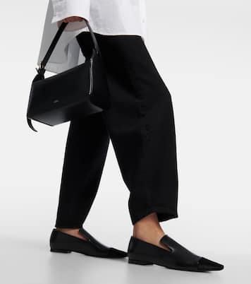 Loafers aus Leder und Kalbshaar | Toteme