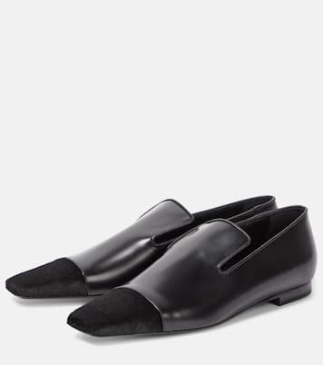 Loafers aus Leder und Kalbshaar | Toteme