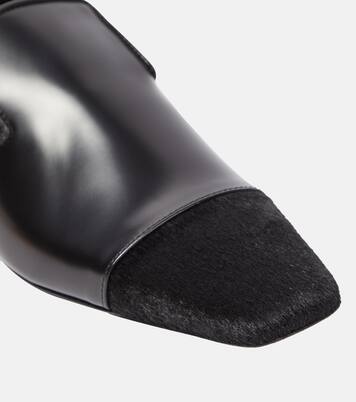 Loafers aus Leder und Kalbshaar | Toteme