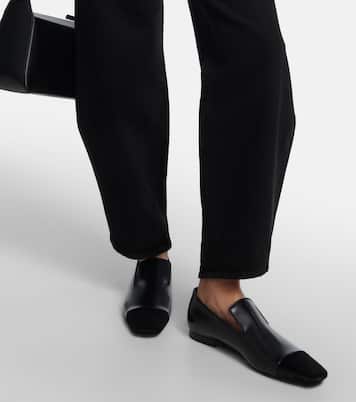 Loafers aus Leder und Kalbshaar | Toteme