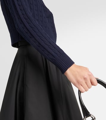 Jersey de punto trenzado en algodón | Prada