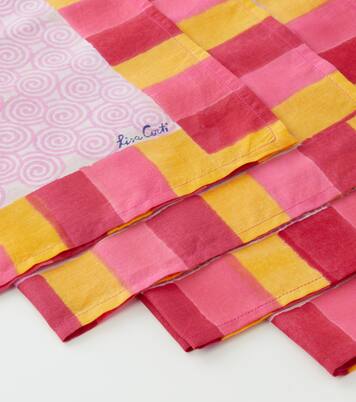 Camelia Magenta set of 4 napkins | Lisa Corti