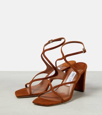 Sandali Azie 85 in suede | Jimmy Choo