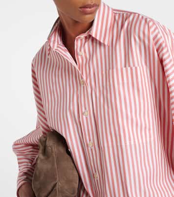 Oversize-Hemd aus Baumwolle und Seide | Brunello Cucinelli