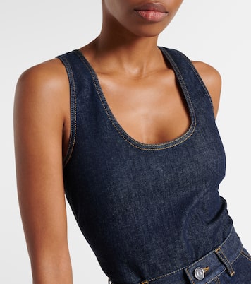 Denim bodysuit | Alaïa