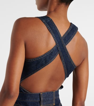 Denim bodysuit | Alaïa